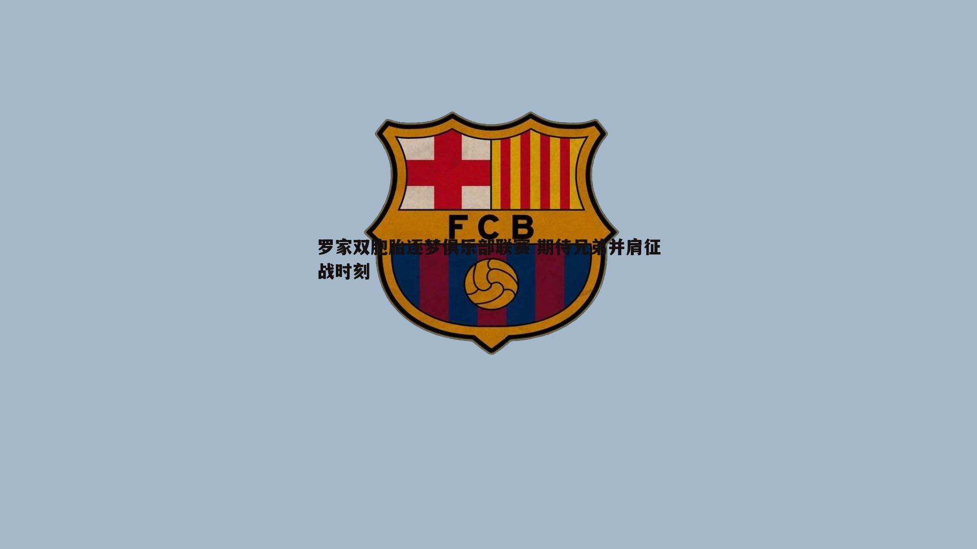 罗家双胞胎逐梦俱乐部联赛 期待兄弟并肩征战时刻